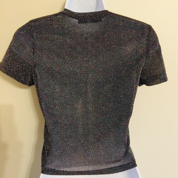 Clearance $7 ICONE GLITTER CLUBBING SHIRT - Picture 3 of 6